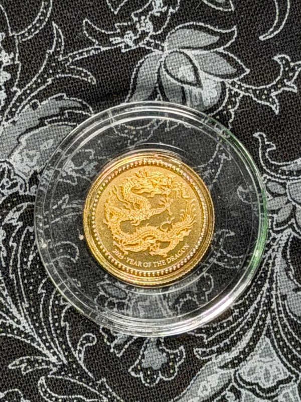 🐉 2024 Year of the Dragon — 1/10 oz Gold Coin - Image 1