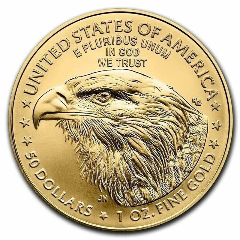 1 oz American Gold Eagle $50 ( Random Year ) BU - Image 1