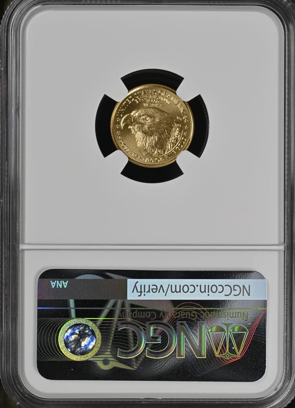 2023 Gold Eagle First Day of Issue G$5 NGC MS70 - Image 2