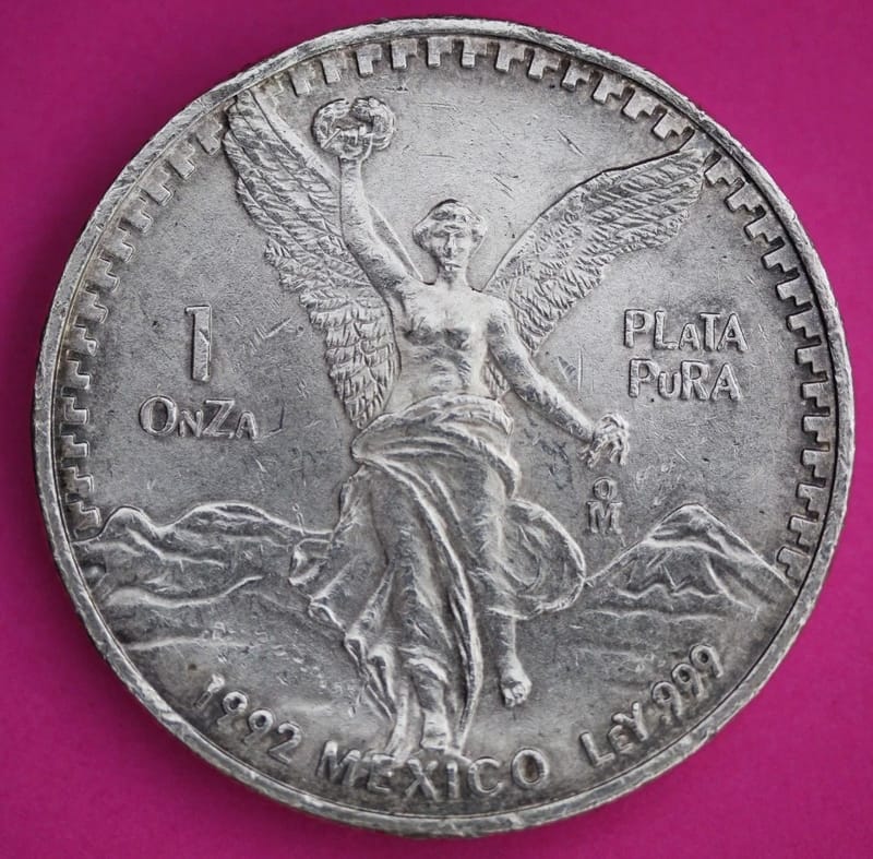 Mexico 1 Onza .999 Silver Libertad UGLY - Image 2