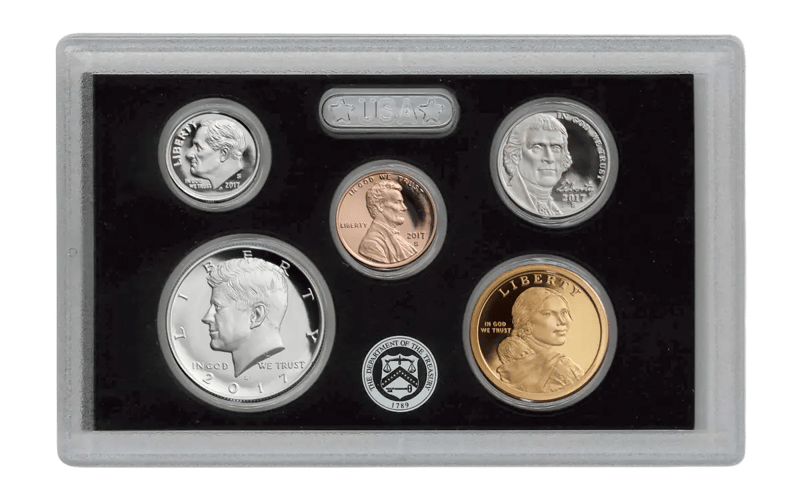 2017 US Silver Mint Proof Set Complete w- Box/COA - Image 2