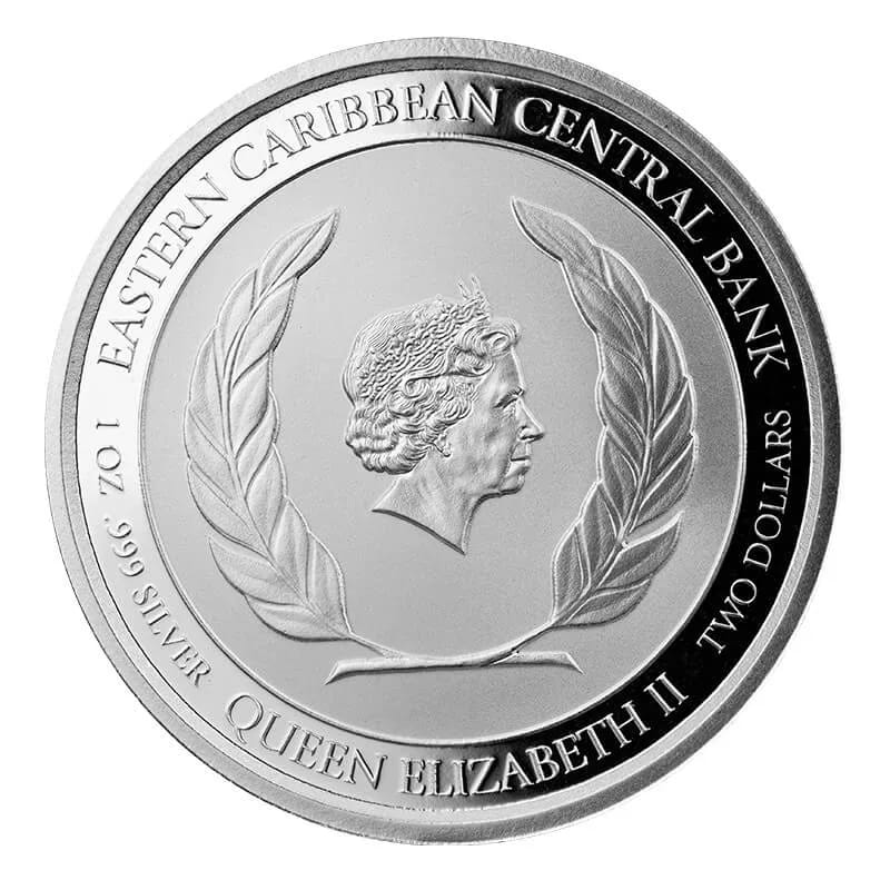 2021 Dominica .999 Silver Scottsdale Mint Coin BU - Image 2