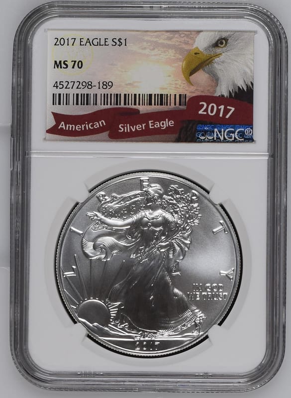 2017 American Silver Eagle $1 NGC MS70  - Image 4