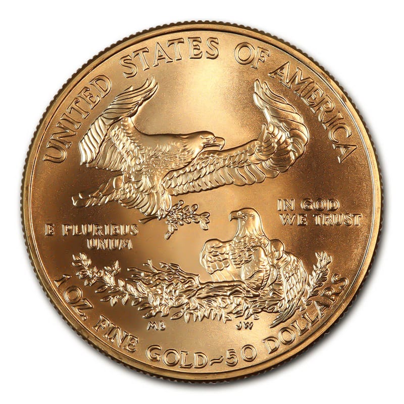 1 oz American Gold Eagle $50 ( Random Year ) BU - Image 7