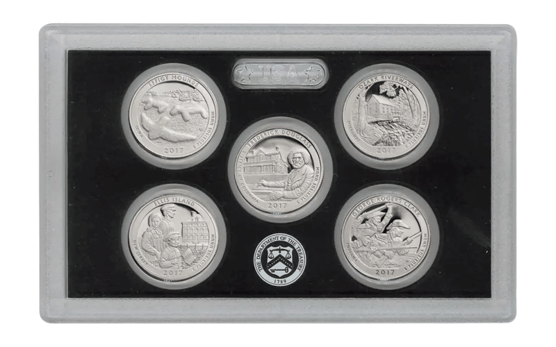 2017 US Silver Mint Proof Set Complete w- Box/COA - Image 3