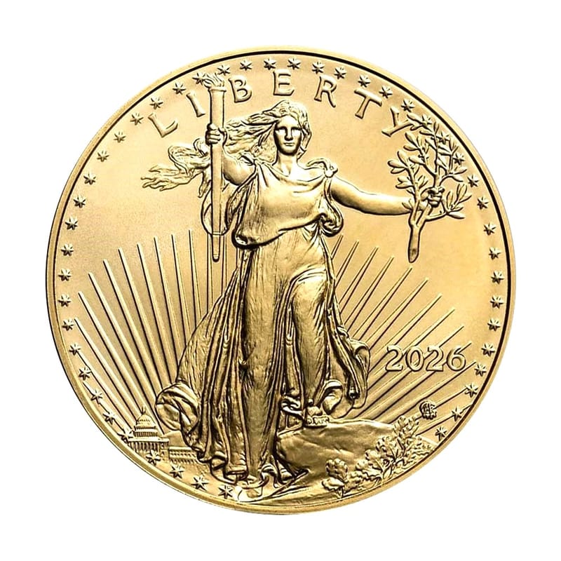 1 oz American Gold Eagle $50 ( Random Year ) BU - Image 6