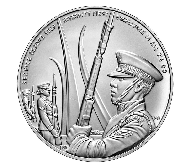 Armed Forces Air Force Silver Medal 1 oz US Mint - Image 4