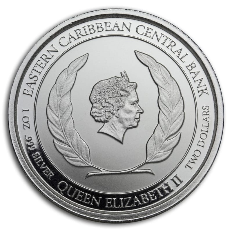 2018 St Vincent Plane .999 Silver Coin BU - Image 2