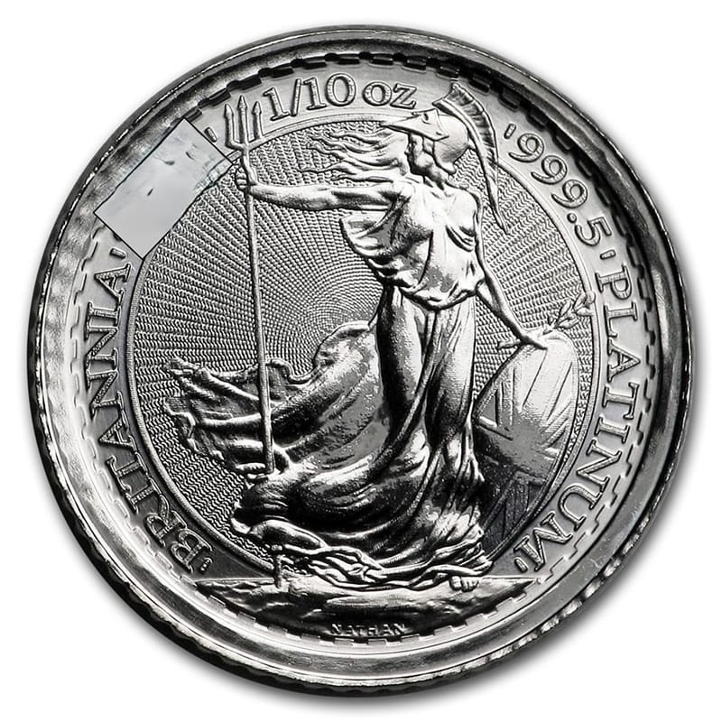 *SALE*  1/10 oz Platinum Britannia BU Mixed Years - Image 1