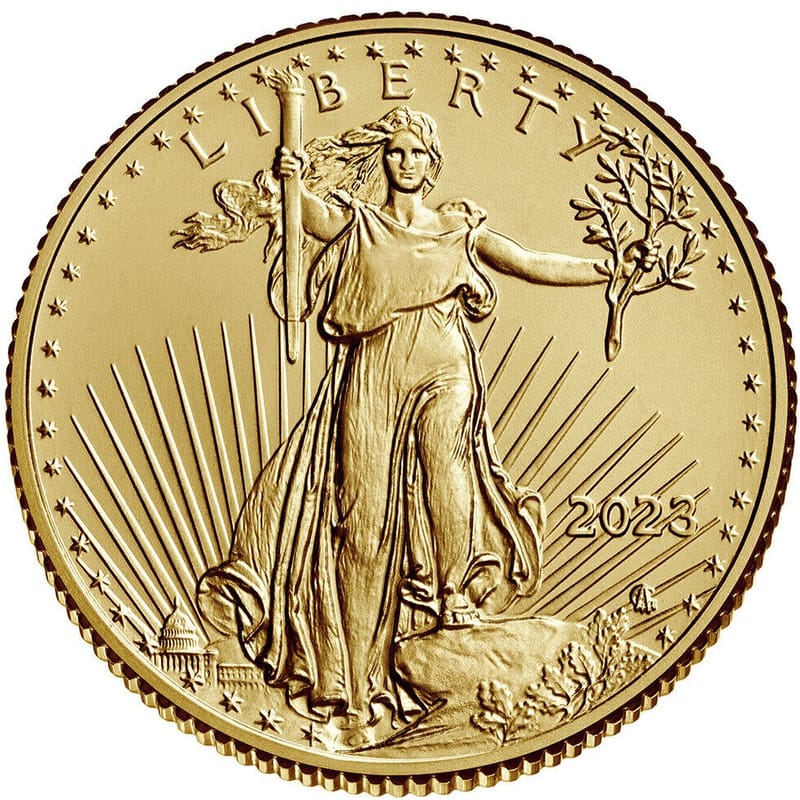 $25 American Eagle 1/2 oz Gold Bullion BU .50 - Image 2