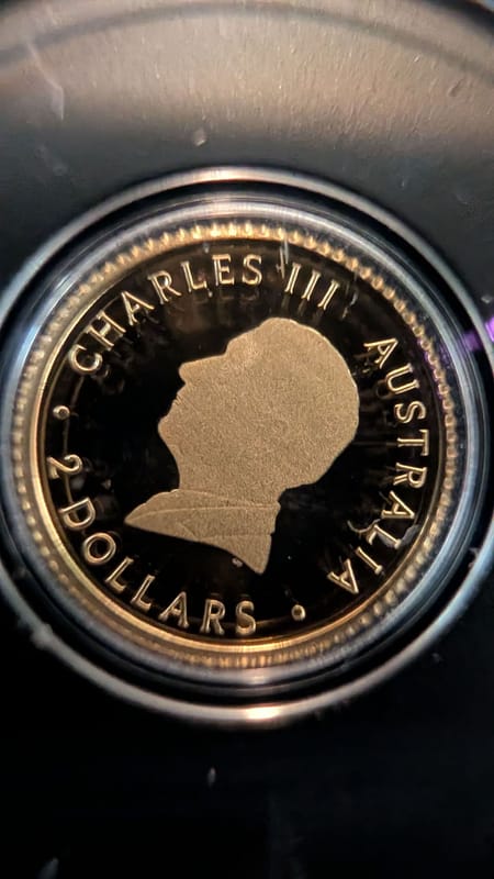 Perth Mint .5g Proof Gold Kangaroo 4x fine - Image 2