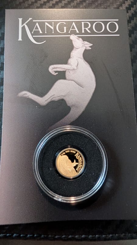 Perth Mint .5g Proof Gold Kangaroo 4x fine - Image 3
