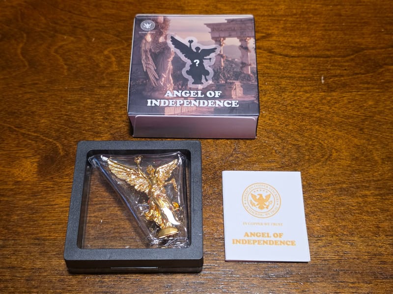  Angel of Independence 11g Gold Guilded Copper - Image 1