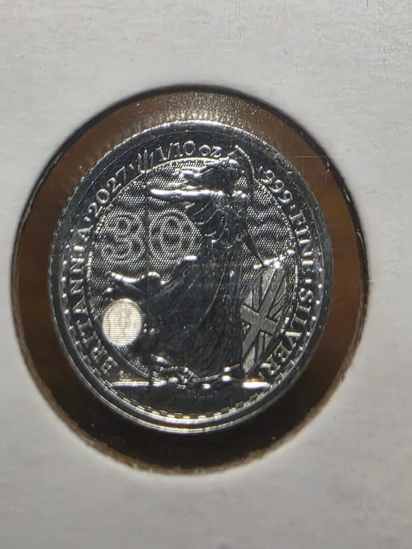 2027 Britannia 30th Anniversary 1/10 oz Silver - Image 1