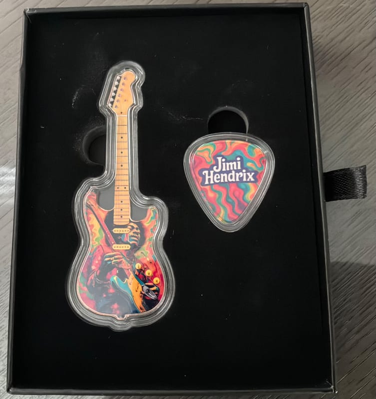 Jimi Hendrix 2026 Commemorative Guitar & Pick Set  - Image 2