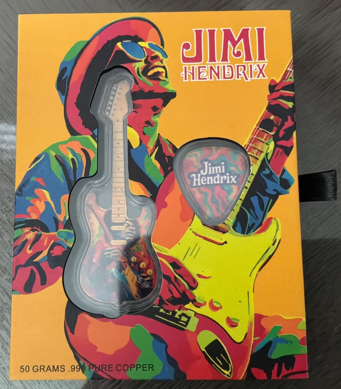 Jimi Hendrix 2026 Commemorative Guitar & Pick Set  - Image 1