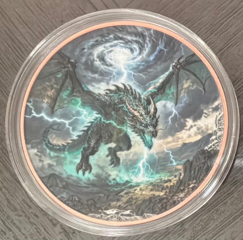 2026 Dragon Flight 5 oz .999 Fine Copper Round - Image 1