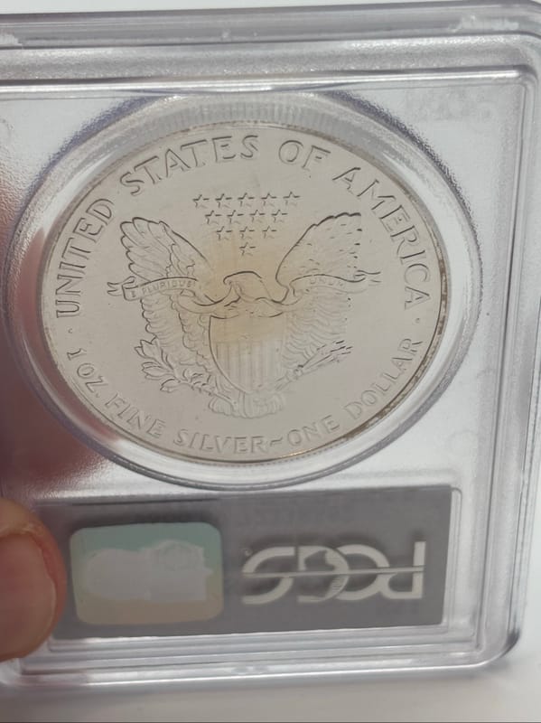 1993 American Silver Eagle PCGS MS69 - Image 5