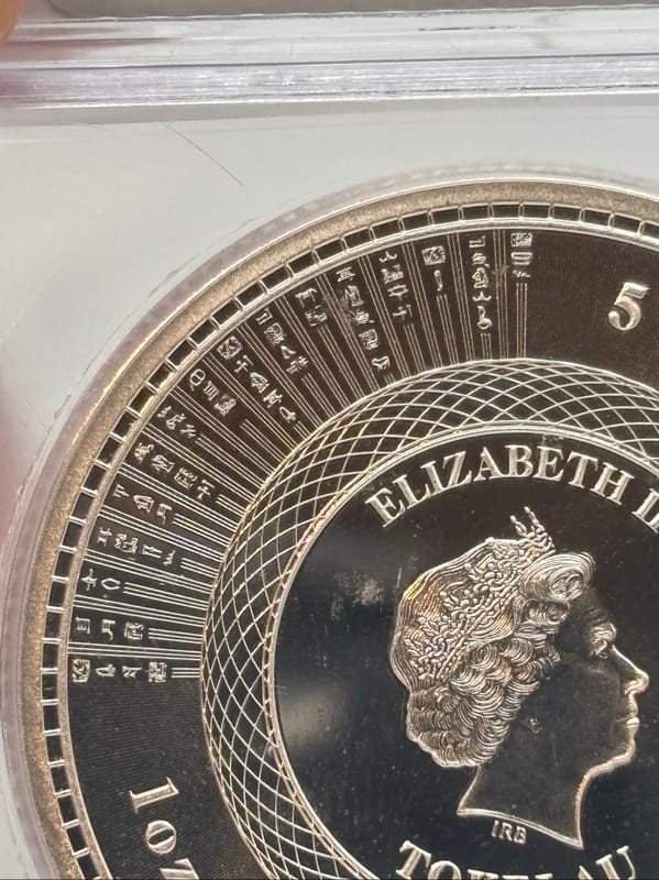 2020 Tokelau Is. 1oz .999 Ag Vivat Humanitas MS70 - Image 5