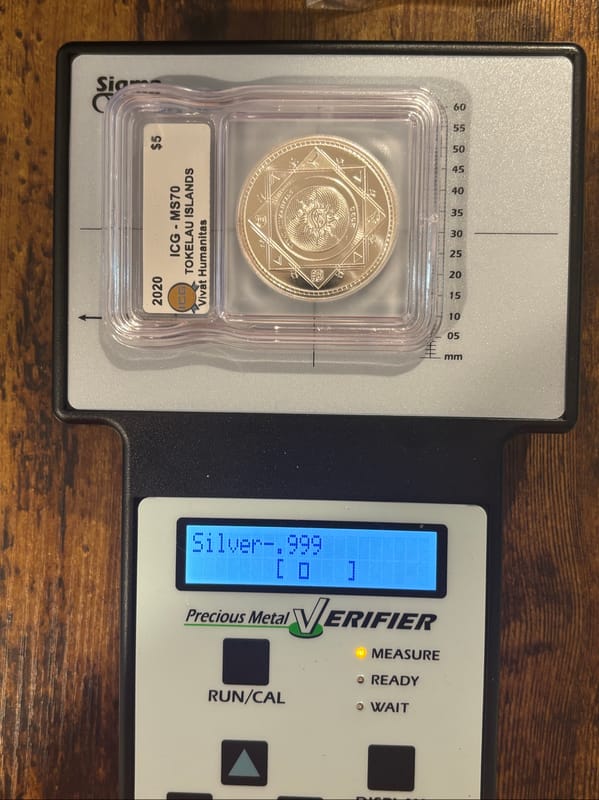 2020 Tokelau Is. 1oz .999 Ag Vivat Humanitas MS70 - Image 7