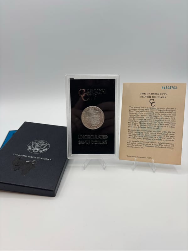 1884-CC Morgan Silver Dollar GSA W/Box&COA UNC - Image 1