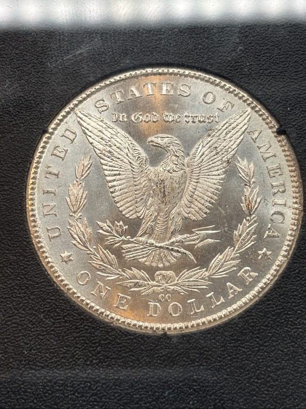 1884-CC Morgan Silver Dollar GSA W/Box&COA UNC - Image 4