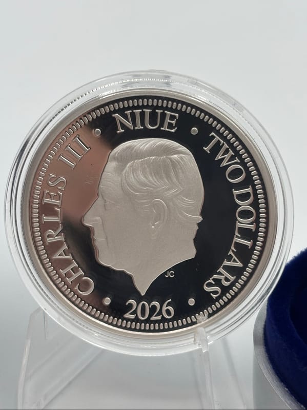 Agoro NIUE 2026 Love Precious 1oz .999Ag Display - Image 3