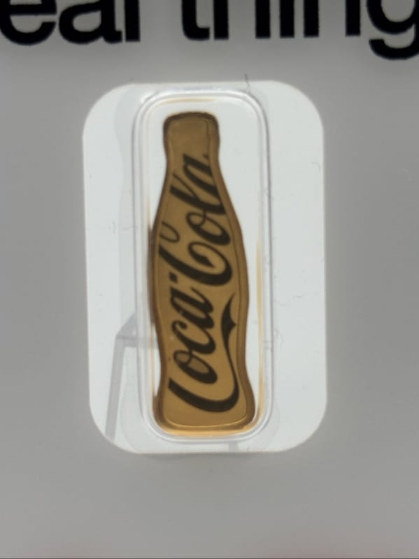 5g 999.9 Gold PAMP Coca-Cola 140 year Commemorativ - Image 2