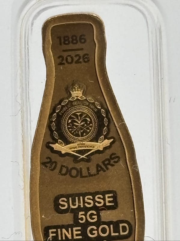 5g 999.9 Gold PAMP Coca-Cola 140 year Commemorativ - Image 5