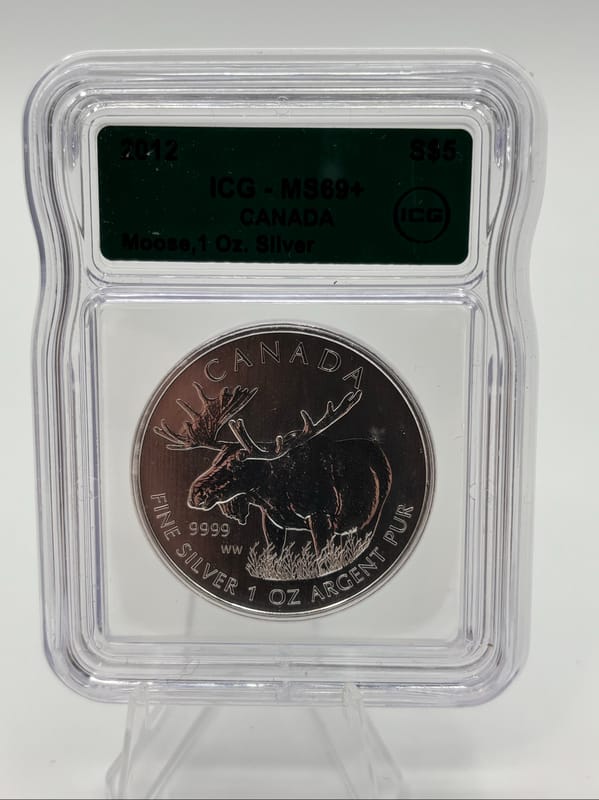 2012 Canada 3/4oz .9999Ag Moose ICG MS69+ - Image 1