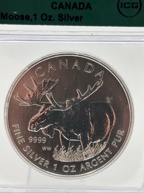 2012 Canada 3/4oz .9999Ag Moose ICG MS69+ - Image 2