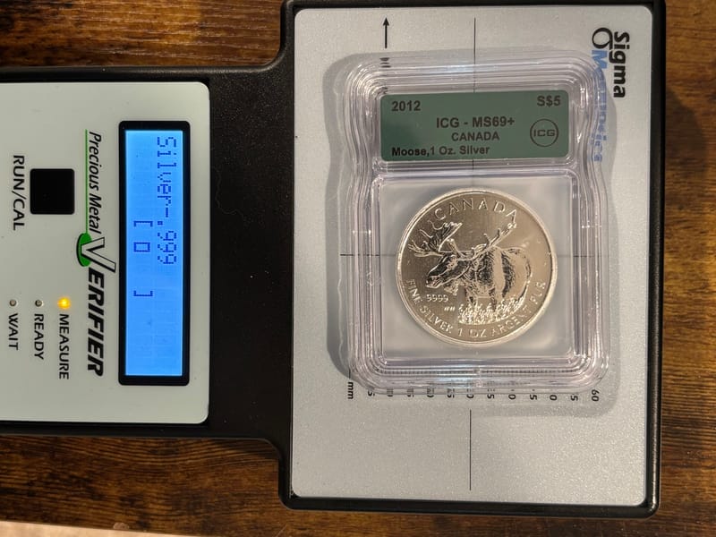 2012 Canada 3/4oz .9999Ag Moose ICG MS69+ - Image 4