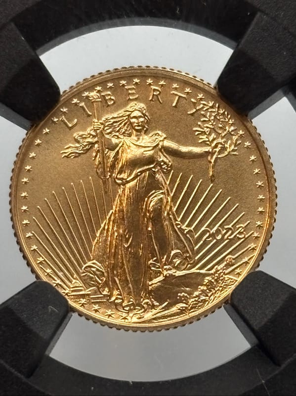 2023 G$5 American Gold Eagle 1/10 oz Gold NGC MS69 - Image 1