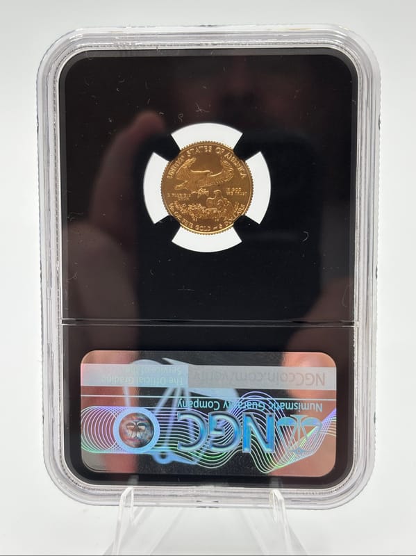 2012 G$5 American Gold Eagle 1/10 oz Gold NGC MS69 - Image 4