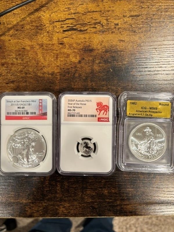 82 Engel Big E, 2011 s ASE, and 1/10 Plat for S&G - Image 1