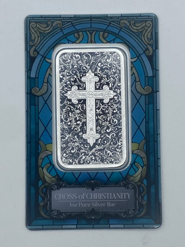 1 Oz silver - PAMP Suisse Christian Cross - Image 1