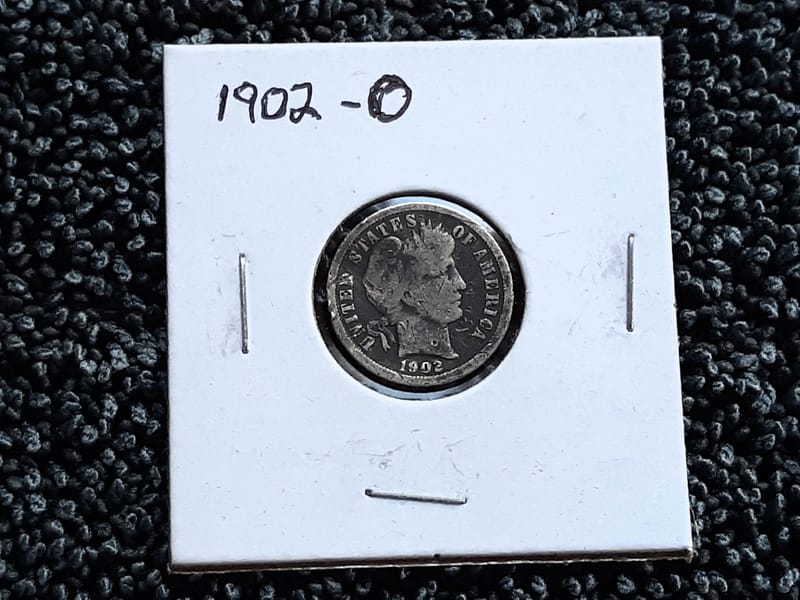 1902 Barber Dime - O  - Image 1