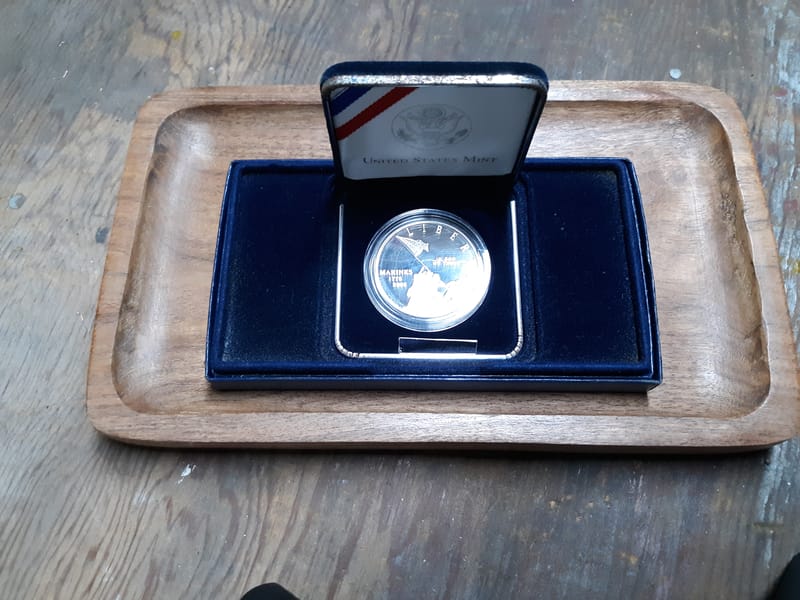Marine Corps 230 Anniversary Silver Dollar Proof - Image 1