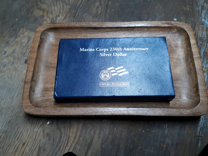 Marine Corps 230 Anniversary Silver Dollar Proof - Image 2