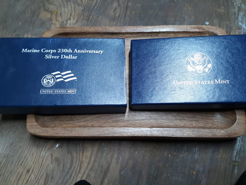 Marine Corps 230 Anniversary Silver Dollar Proof - Image 3