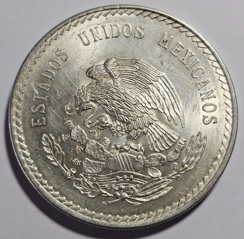 1948 Mexico 5 Pesos - 90% Silver - 30 grams - Image 2