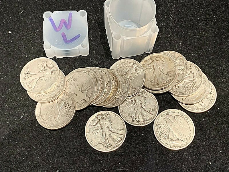 Silver Walking Liberty Halves- $10 Face Value - Image 1