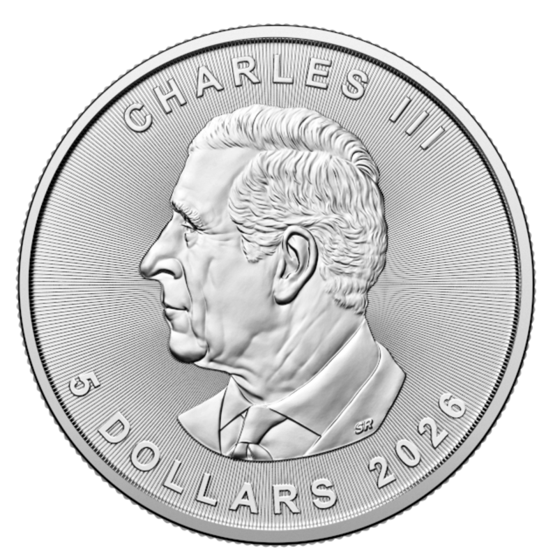 2026 Canadian Maple Leaf Silver- Tube of 25 - Image 3
