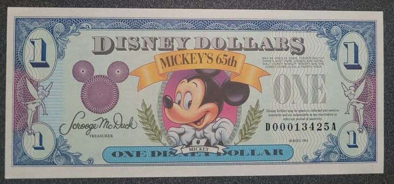 DISNEY DOLLAR SET - 1988/89/93 | PeerMetals