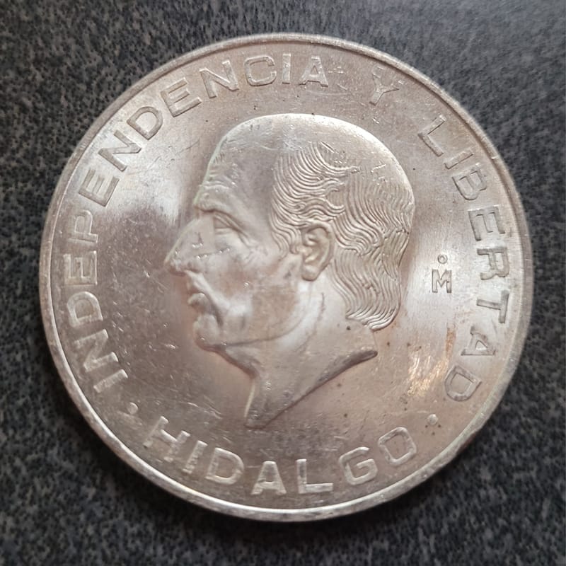 1956 Mexico Diez Pesos, Hidalgo Grande - Image 2