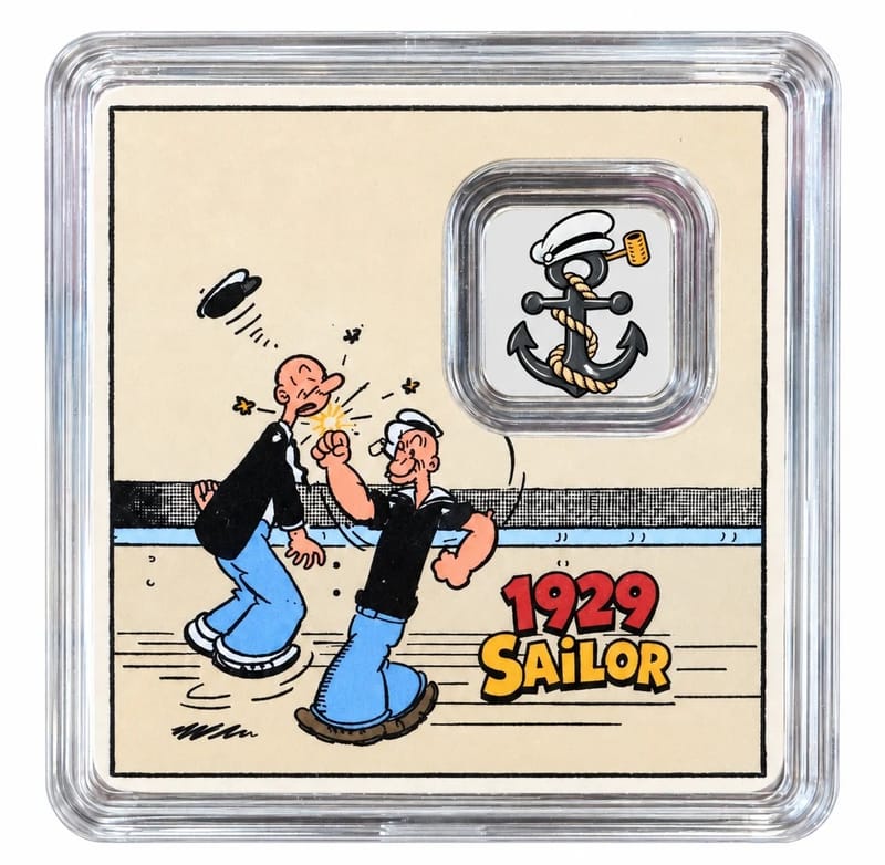 COMING! 1929 Popeye the Sailor Man 1 Gram Silver - Image 2