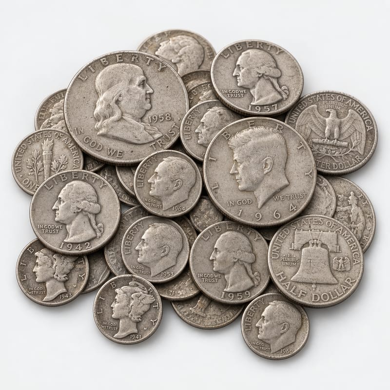 90% Junk Silver (Pre-1965 U.S. Coins) obverse