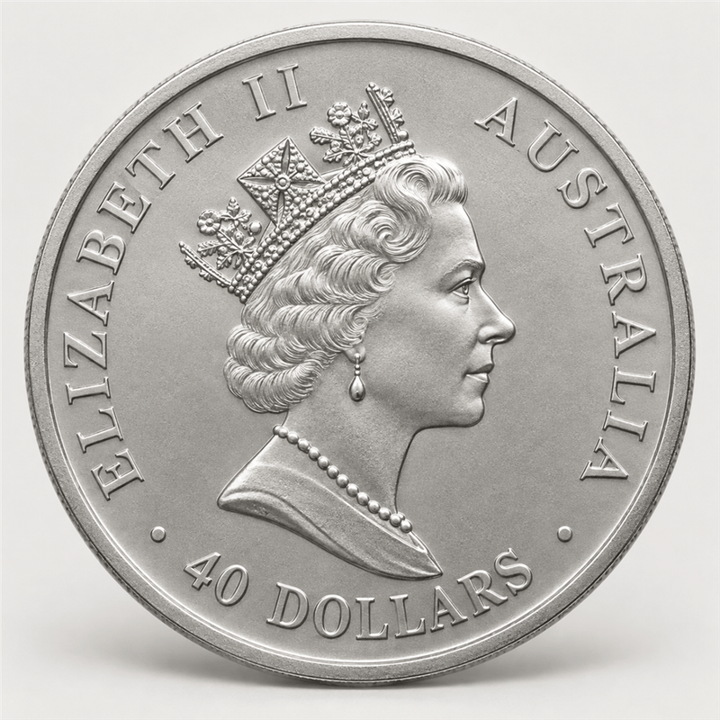 Australian Palladium Emu obverse