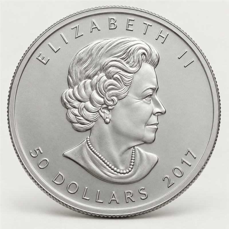Canadian Palladium Maple Leaf obverse