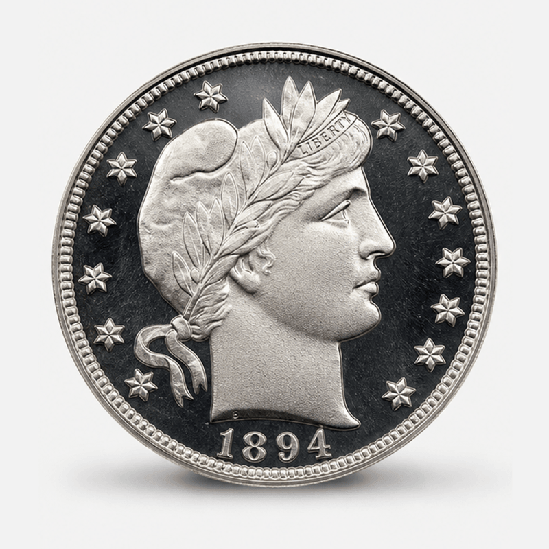 1894-S Branch Mint Proof Barber Dime obverse